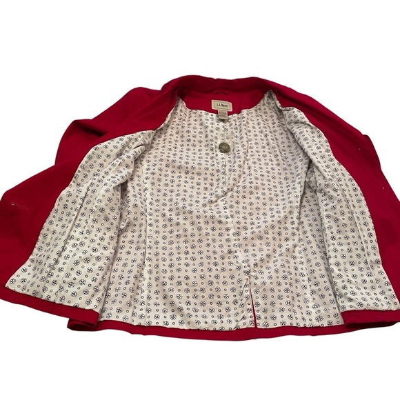 LL Bean Women's Size 16(Size 20 EU) Chino
Jacket Blazer Button Down Nautical
Red - Picture 6 of 11